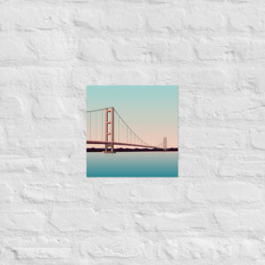 Alternative view of Humber Bridge Print