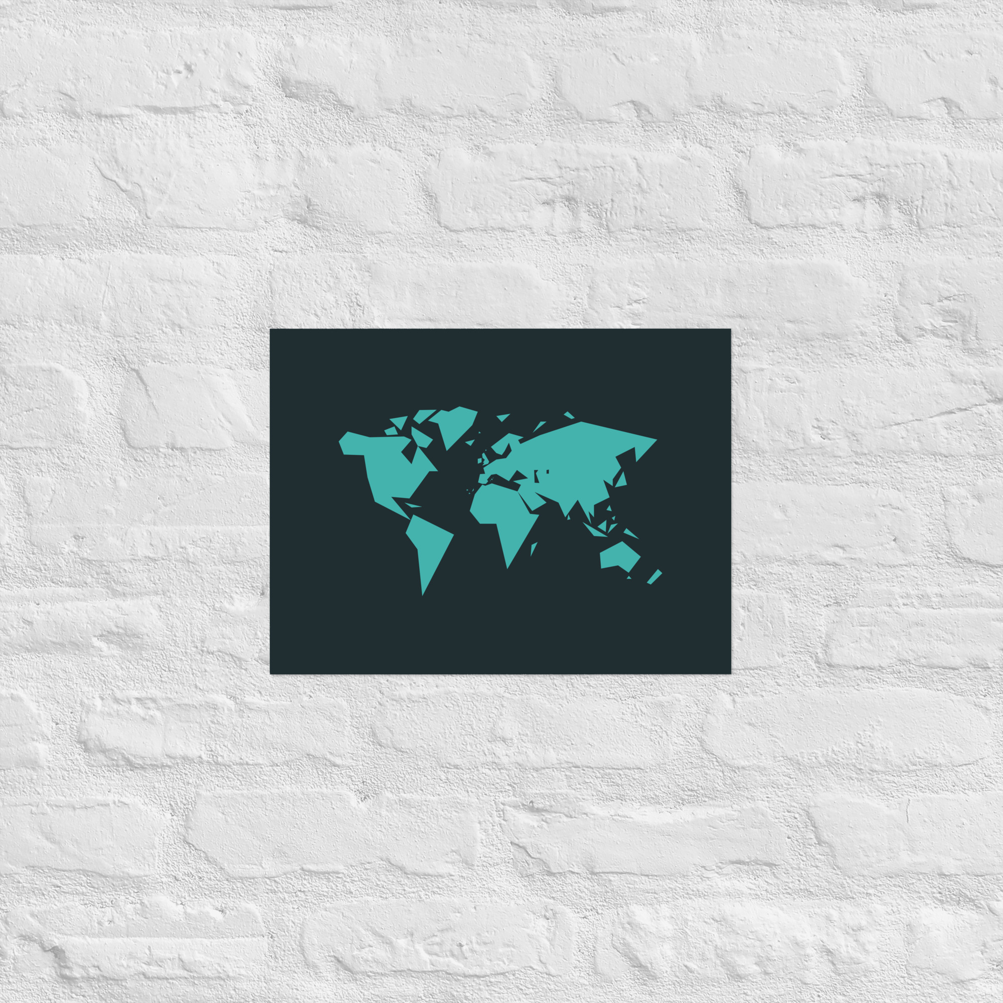 Geometric Map Print - Image 3