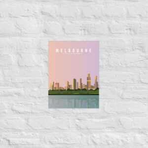 Alternative view of Melbourne, VIC Print