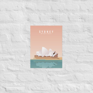 Alternative view of Sydney, NSW Print