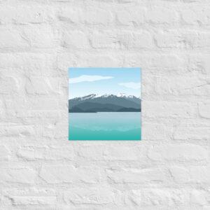 Alternative view of Wānaka Mountain Print