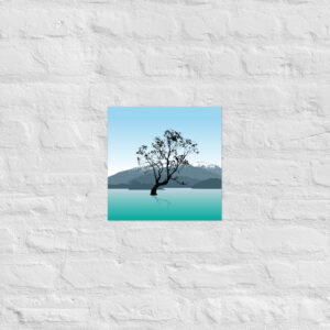 Alternative view of Wānaka Tree Print