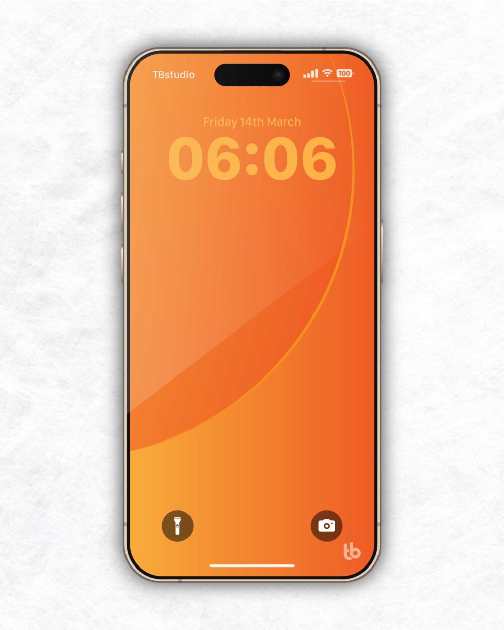 Orange Burst Wallpaper