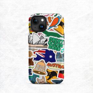Alternative view of Australia Sticker Bomb MagSafe® iPhone® Case