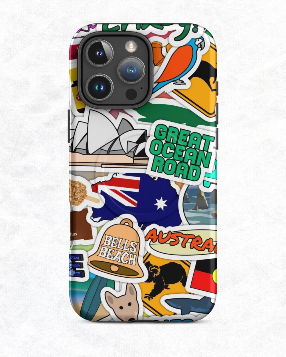 Australia Sticker Bomb MagSafe® iPhone® Case