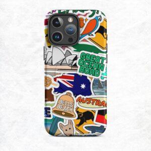 Australia Sticker Bomb MagSafe® iPhone® Case